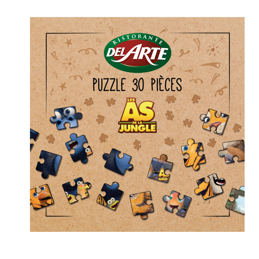 Puzzle personalizzabile al 100% - Giocattolo con menu a sorpresa per bambini