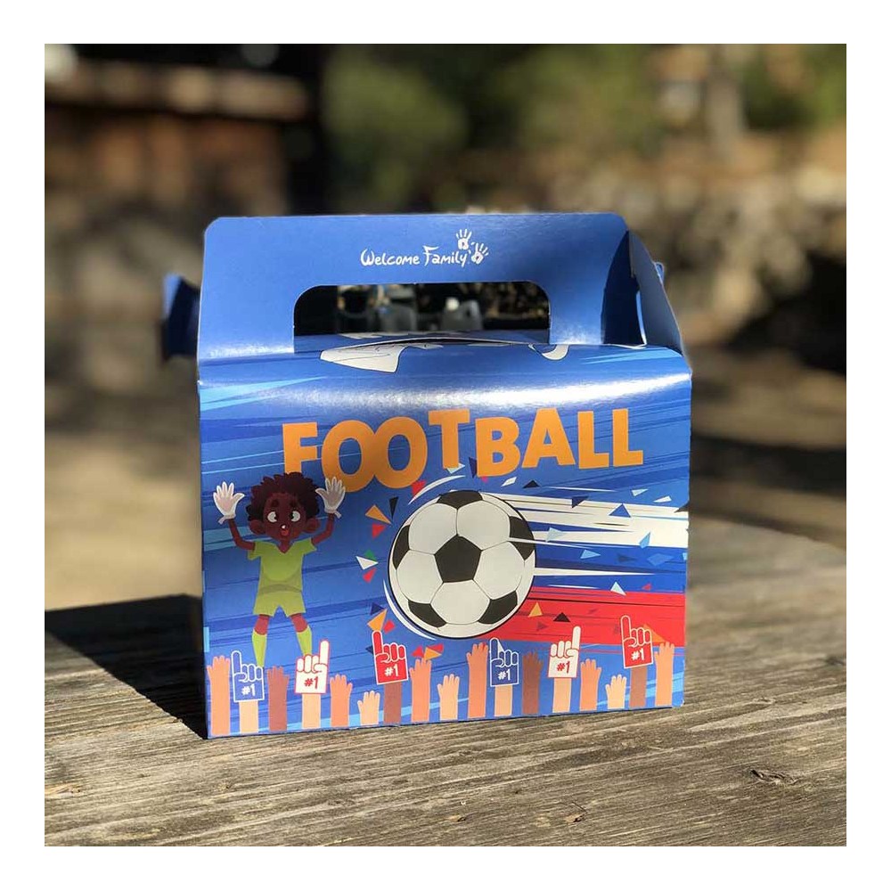 Scatola per il menu bambini a tema calcio - Lunchbox Football
