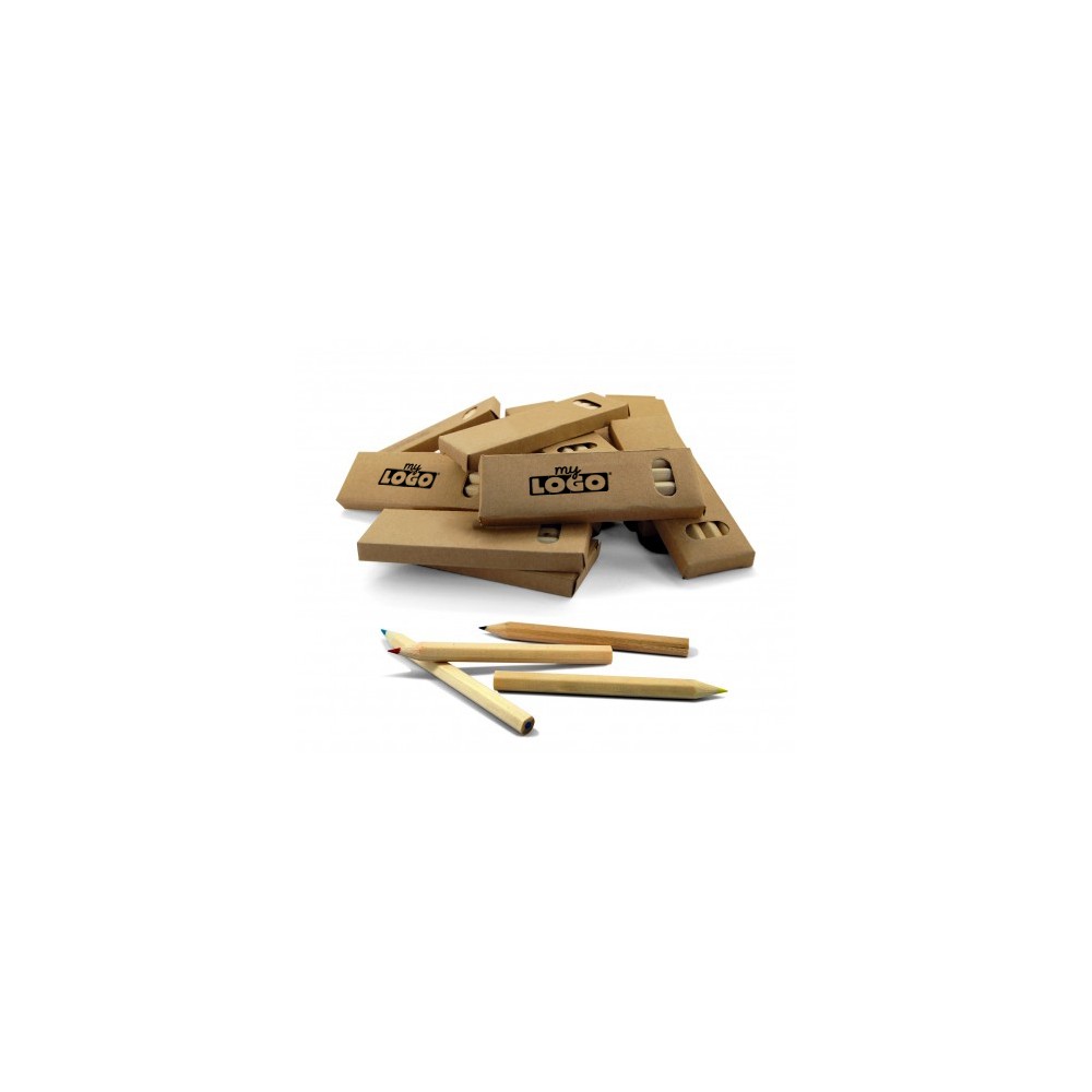 Box mit 4 Bleistiften zum Selbstgestalten - Gastgeschenk Kind