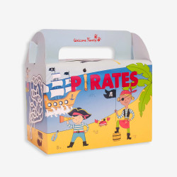 Cestino per il pranzo dei pirati per il menu dei bambini