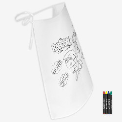 The superhero cape to be colored, a child's premium in the CHR