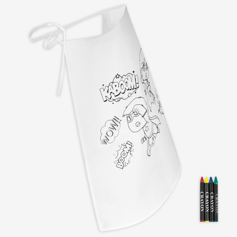 Superheldenumhang zum Ausmalen, eine Kinderprämie in CHRs