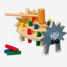 Banco de martelos Hedgehog, brinquedo para a recepção de crianças em hotéis, restaurantes