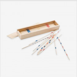 Wooden mikado game to welcome children in hotels, restaurants