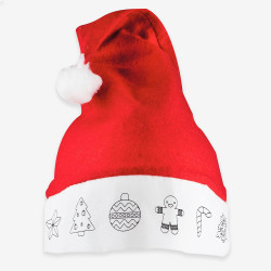 gorro de navidad para colorear, disfraz infantil, disfraz de papa noel, disfraz empresarial