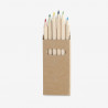 Box of 6 colored pencils for hotels and restaurants