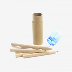 Tubo Lápis de cor e afia-lápis, presentes surpresa para os kits de boas-vindas