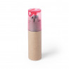 Tubo de lápis com apara-lápis vermelho, presente para crianças acolhedoras Tubo de lápis com apara-lápis vermelho, presente para crianças acolhedoras