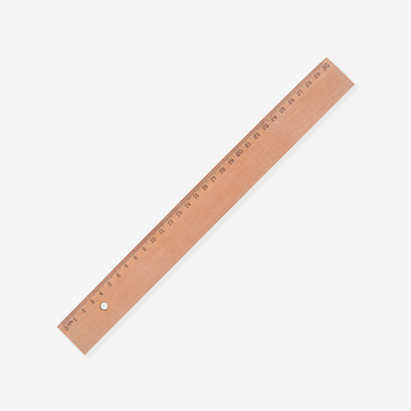 righello in legno da 30 cm da offrire in hotel o all'evento