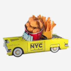 original Kindermenübox Cadillac Gelb