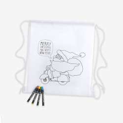 children's coloring bag - restaurant or hotel gift for children