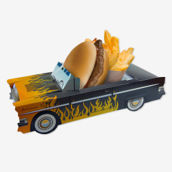 cadillac jaune menu enfant