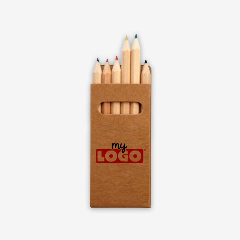 Caja de 6 lápices para personalizar