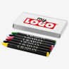 Box of 6 wax crayons to personalize