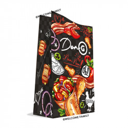 Sachet kraft sur-mesure pour les menus enfants de Don G