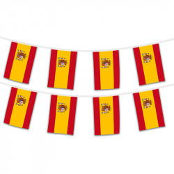 8 paper pennants garland - Spain 8 paper pennants garland - Spain