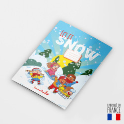 libro da colorare sulla neve - libro da colorare per bambini