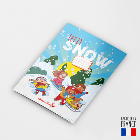 libro da colorare sulla neve - libro da colorare per bambini