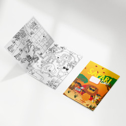 cuaderno de safari para niños - libro para colorear del hotel para niños
