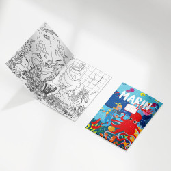 livro de coloração de peixe - hotel premium para crianças