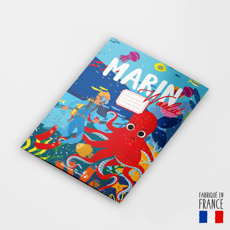 colorir o mundo marinho - folheto do menu infantil