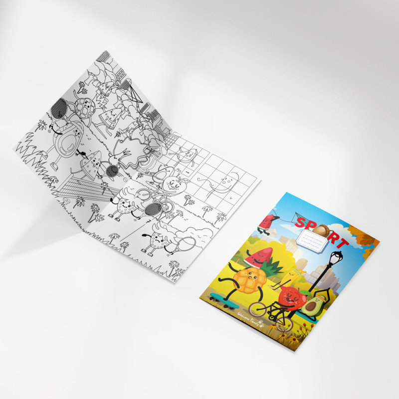 children's coloring book - premium children's hotel coloring book