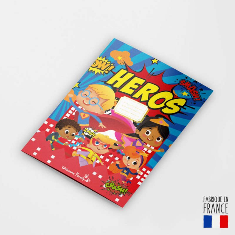 libro para colorear de superhéroes - menú para colorear restaurante infantil