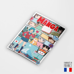 libro para colorear modelo manga - menú para colorear manga niño