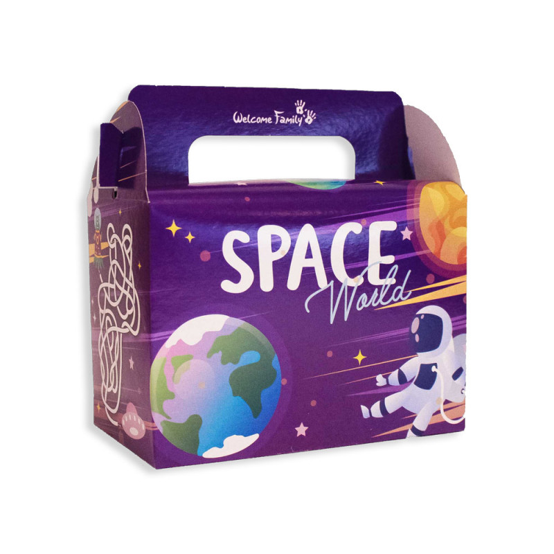 Scatola personalizzata con menu per bambini, per ristoranti, snack bar, fast food