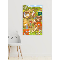 Jeu du Cherche et Trouve - Jeu CHR enfant - Poster enfant à accrocher