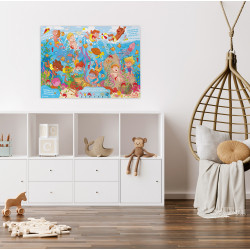 Jeu du Cherche et Trouve - Children's CHR game - Children's poster to hang up