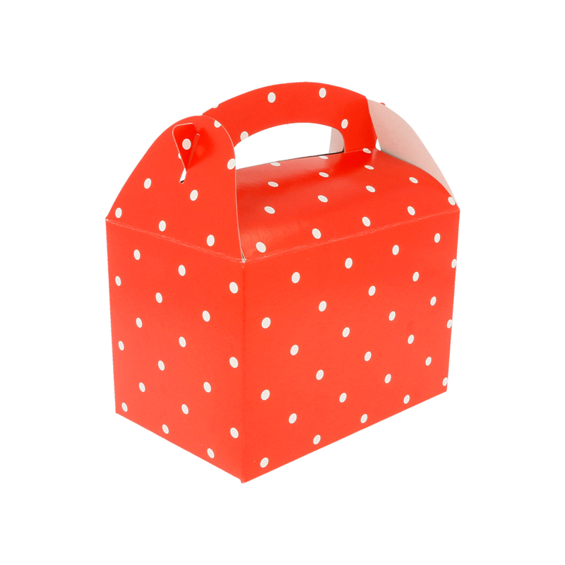 Boite Menu Enfant - Modèle À Pois Rouge - Scatola bella, leggera e solida