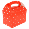 Boite Menu Enfant - Modèle À Pois Rouge - Beautiful, light and sturdy box