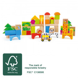 Juego de madera ZOO - Juguete de hotel para niños Juego de madera ZOO - Juguete de hotel para niños