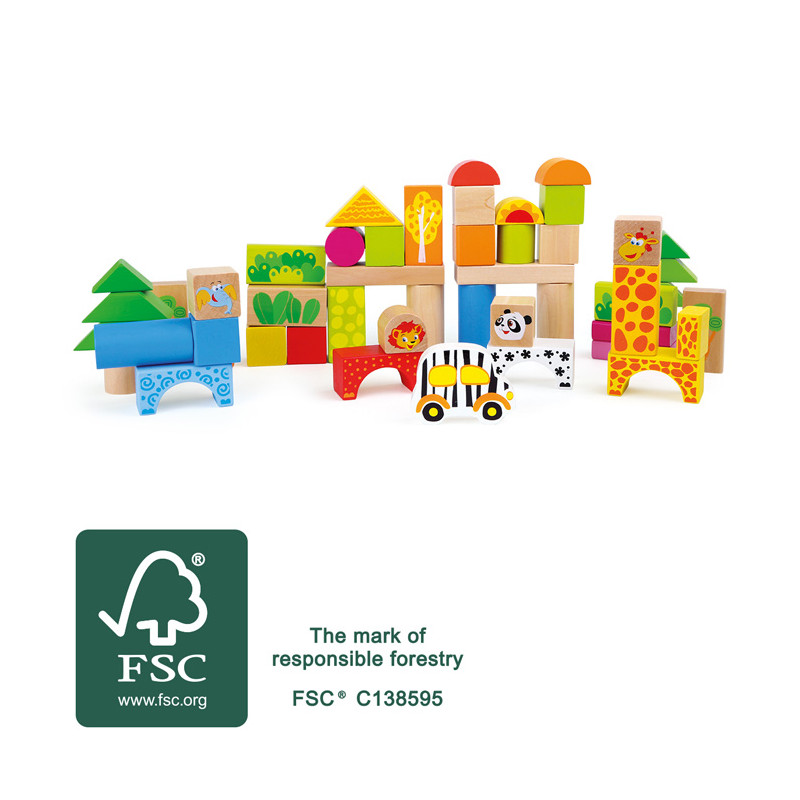 Wooden game ZOO - Hotel toy for children