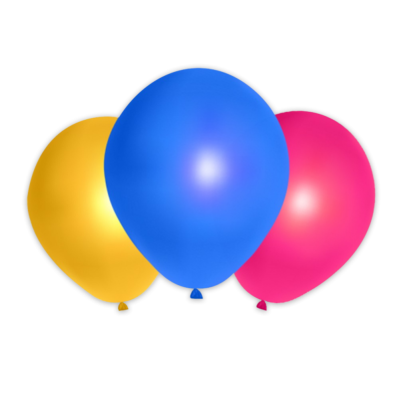 Globos de colores mezclados