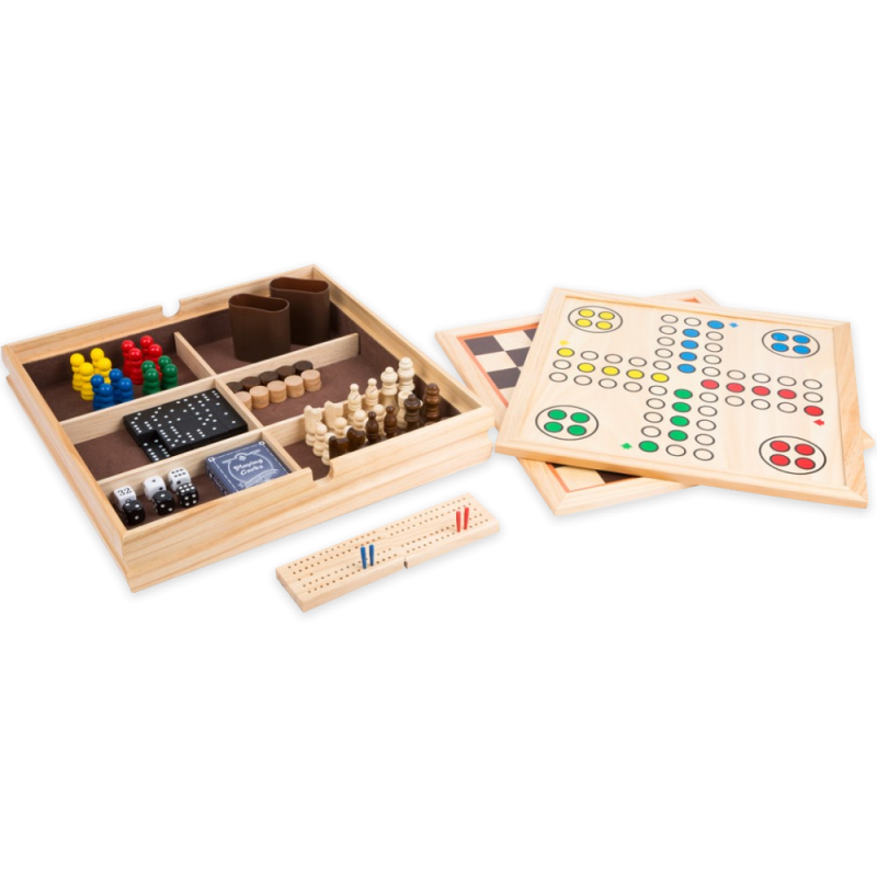 Juegos de mesa 9 en 1, juegos de madera, golosinas para niños, acogida de niños en restaurantes u hoteles