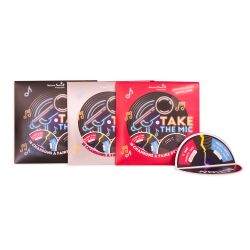 Take The Mic, children's menu toy for restaurants