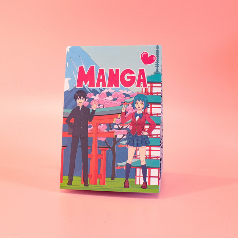 Poster da colorare Manga, colorazione per il ristorante