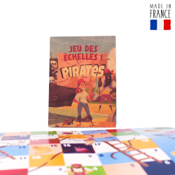 jogo da escada dos piratas - jogo ecológico para o menu infantil