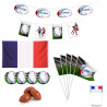 pack completo de decoración de partidos de rugby