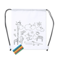 Mochila para colorear - Regalo sorpresa de bienvenida para niños y menú infantil