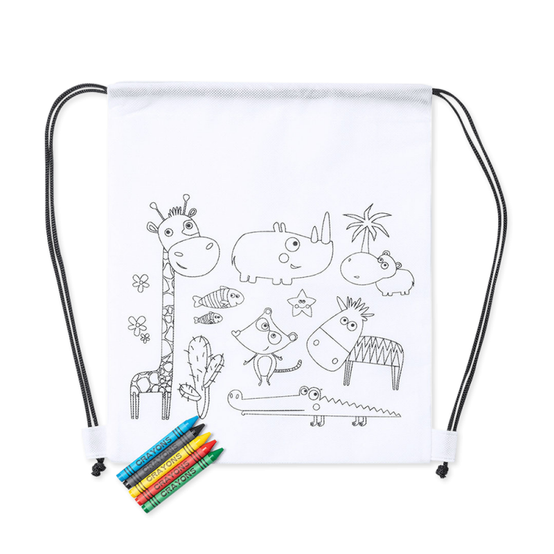 Mochila para colorear - Regalo sorpresa de bienvenida para niños y menú infantil