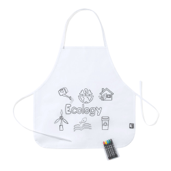 children's products - coloring apron 5 pencils