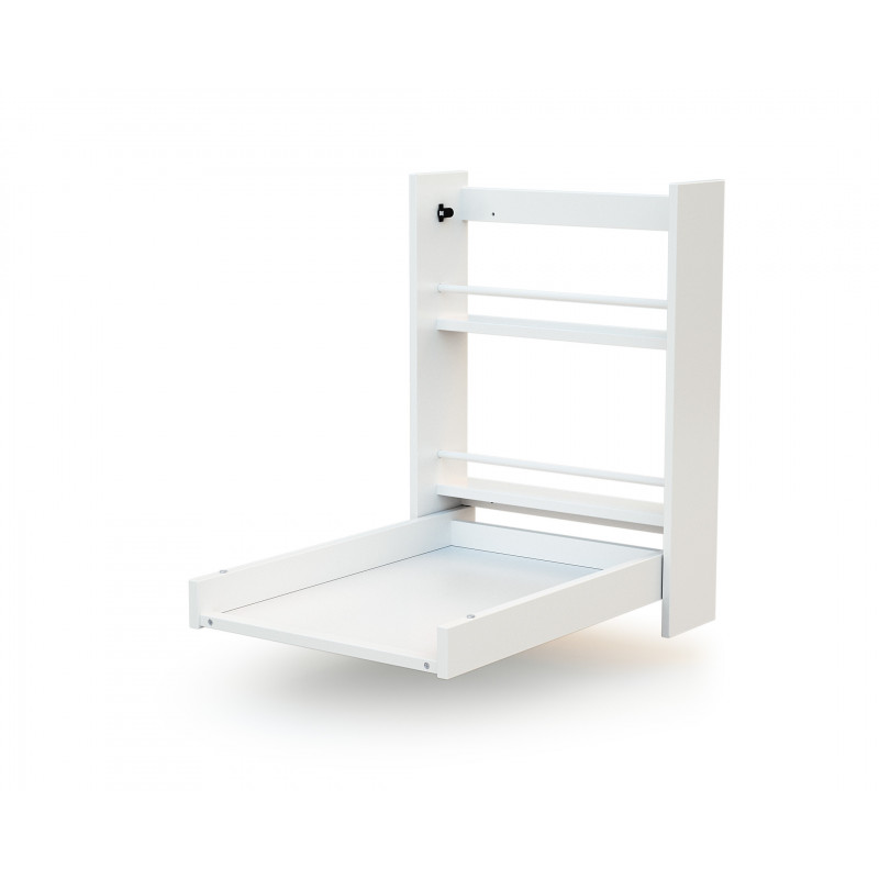 Wall-mounted changing table for hotels, restaurants and campsites