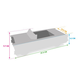 Cadillac red box dimensions