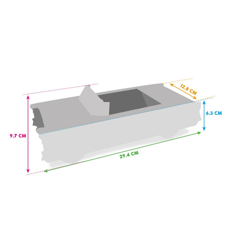 Cadillac red box dimensions