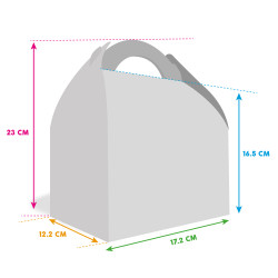 caja grande de menú infantil