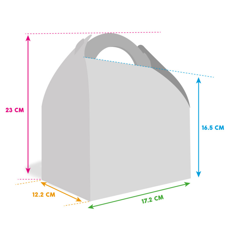 boite menu enfant taille XL dimensions