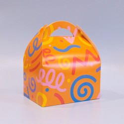 boite menu enfant large en carton - boite enfant avec poignée